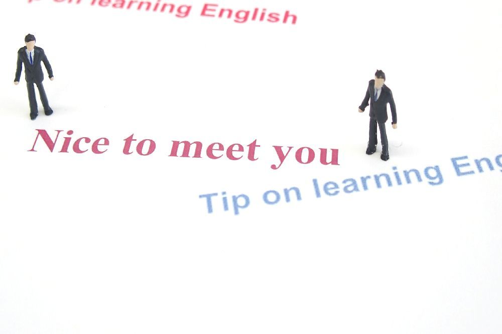 ●Tip on learning English●　Nice to meet you