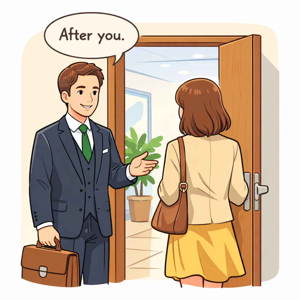英語で伝える心づかい｜「after you」で始めるスマートな会話術