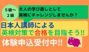 大人の方にも英検対策が人気です