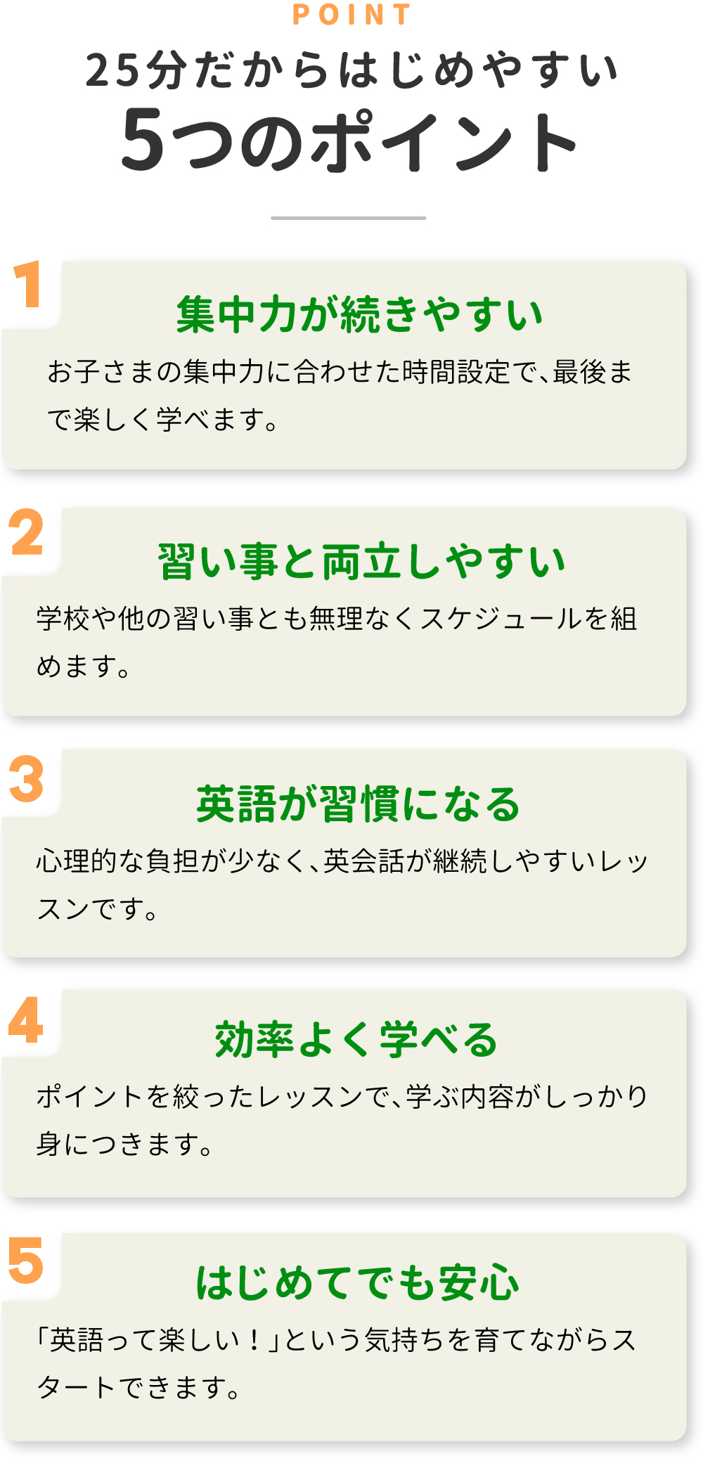 25分個人レッスン