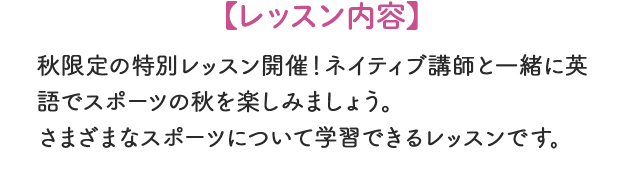 レッスン内容