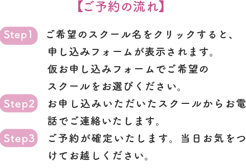 ご予約の流れ