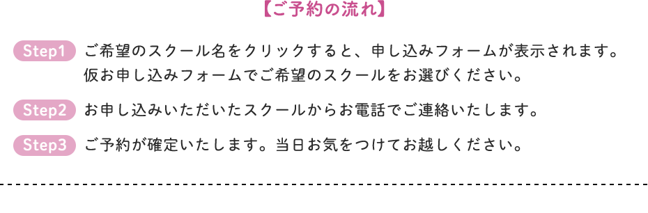 ご予約の流れ