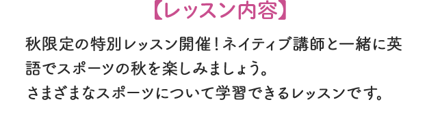 レッスン内容