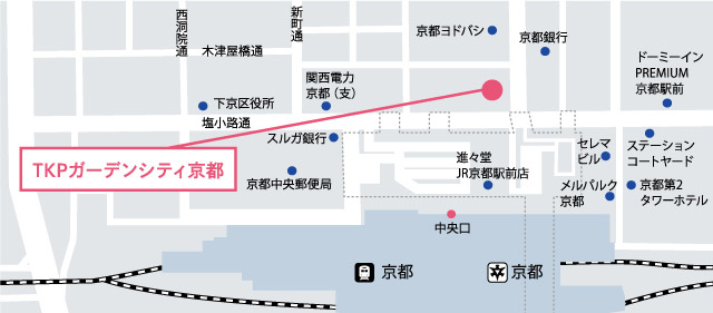 TKPガーデンシティ京都地図